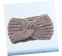 VALICLUD Strick Stirnband Damen Warmes Wollgarn Haarreifen Cross Headwrap Sport Kopfband für Frauen Mädchen Kaffee