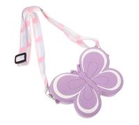 VALICLUD Umhängetasche Schmetterling aus Silikon Niedliche Crossbody Geldbörse für Mädchen Vielseitige Münztasche für Kleinkinder Schultertasche in Kreatives Design für Junge Mädchen