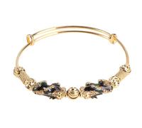 VALICLUD Verstellbares Titanarmband Damen Handgelenk Schmuck mit Offenem Design Langlebig Blauer Farbwechsel Feng Shui Geschenk für Frauen Mädchen