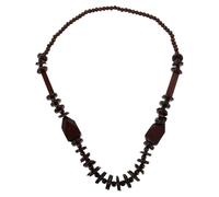 VALICLUD Vintage Boho Perlenkette aus Kokosnussschale und Holz Handgefertigt Geometrisches Design Angenehm zu Tragen für Sommer Strand und Luau Party