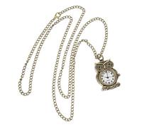 VALICLUD Vintage Taschenuhr Eule Klein aus Metall im Retro Design