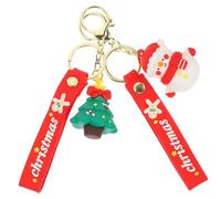 VALICLUD Weihnachts Schlüsselanhänger 2 Stück Roter Schneemann Stern Strapazierfähiger Taschenanhänger aus Sicherem Material Multifunktional für Taschen Rucksäcke und Schlüssel