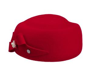 Valija Pillbox Wollhut by Lierys rot One Size