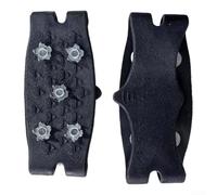 Valixirant Anti-Rutsch-Schuhüberzieher Eis und Schnee - 5-Punkt-transparente Silikon-Steigeisen mit sicherem Sitz, leichte & tragbare Winter-Traktionshilfen im Freien, Wandern, Pendeln (Schwarz)