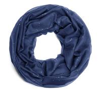 Van Der Rich ® - Loop Weicher Pailletten-Schlauchschal - Damen (DunkelDenim)