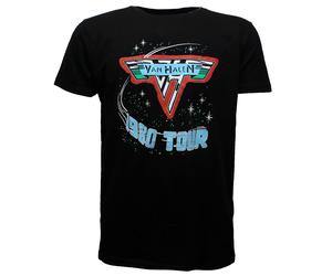 Van Halen 1980 Tour-T-Shirt | Klassischer Rock-Merch XXL Schwarz