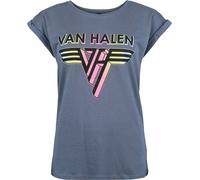 Van Halen Logo Crystals T-Shirt blau in XXL