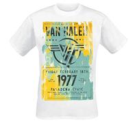 Van Halen - T-Shirt # Xl Unisex White # Pasadena '77