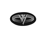 Van Halen Silver Oval Hard Rock Band Aufnäher Besticktes Patch zum Aufbügeln Applique