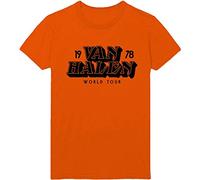 Van Halen - T-Shirt # L Unisex Orange # World Tour '78