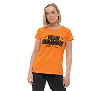 Van Halen T Shirt World Tour 78 Band Logo Nue offiziell Damen Skinny Fit Orange L