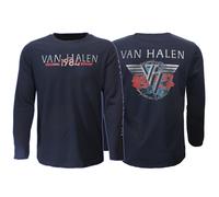 Van Halen Tour 1984 Langarm-T-Shirt - Offizielles Merchandise Größe: XXL Blau