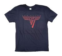 Van Halen Unisex-T-Shirt mit Logo für Erwachsene, Blau, 4XL