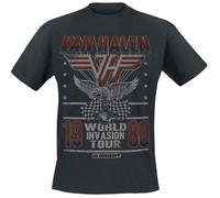 Van Halen World Invasion Tour 1980 T-Shirt schwarz in XL