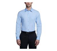 Van Heusen Herren Anzughemd, Popeline, einfarbig Klassisches Hemd, Cameo Blau, 42 cm Hals 91 cm-94 cm Ärmel