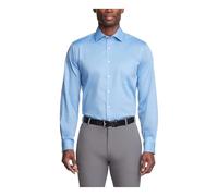 Van Heusen Herren Dress Shirt Regular Fit Flex Collar Stretch Solid Smokinghemd, Blue Frost, M Hals 14 cm, Ärmel 81/84 cm