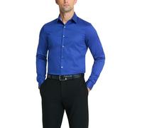 Van Heusen Herren Dress Shirt Slim Fit Flex Collar Stretch Solid Klassisches Hemd, königsblau, 42 cm Hals 91 cm-94 cm Ärmel