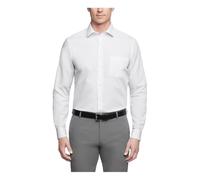 Van Heusen Herren Kleid Hemd Regular Fit Popeline Solid, Weiss/opulenter Garten, 37 cm Hals 81 cm- 84 cm Ärmel