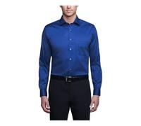 Van Heusen Herren Kleid Regular Fit Flex Kragen Stretch Solid Klassisches Hemd, königsblau, 41 cm Hals 81 cm-84 cm Ärmel
