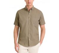 Van Heusen Herren Wrinkle Free Short Sleeve Shirt, Slim Fit No-Tuck Length, Comfortable Stretch Fabric Hemd mit Button-Down-Kragen, Aluminum, XX-Large