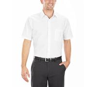 Van Heusen Herren Short Sleeve Poplin Solid Big Fit Dress Shirt Smokinghemd, weiß, 48 cm Hals