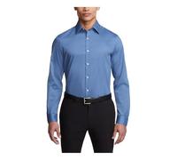 Van Heusen Herren Stretch-Kleiderhemd mit flexiblem Kragen, schmale Passform Klassisches Hemd, Dusty Blue, 41 cm Hals 81 cm-84 cm Ärmel