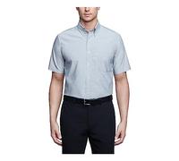 Van Heusen Herrenhemd, kurzärmelig, Normale Passform, Oxford-Gewebe, Greystone, 16.5"-17" Neck