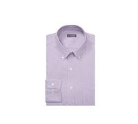 Van Heusen Herrenhemd, Normale Passform, feine Streifen, Wilde Orchidee, 41 cm Hals 81 cm- 84 cm Ärmel