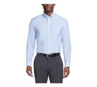 Van Heusen Herrenhemd, Normale Passform, Oxfordhemd, einfarbig, Blau, 18.5"-19" Neck 36"-37" Sleeve