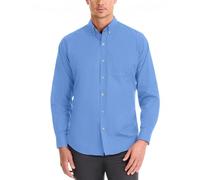 Van Heusen Mens Wrinkle Free Long Sleeve Button Down Shirt, Slim Fit, Comfortable Stretch Fabric
