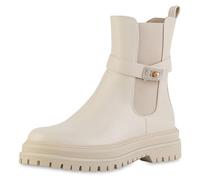 VAN HILL Damen Biker Boots Blockabsatz Schnallen Trendy Schuhe 217635 Beige 37