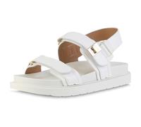 VAN HILL Damen Komfort Sandalen Plateau Profilsohle Bequem Schuhe 217397 Weiss 39