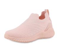VAN HILL Damen Slip Ons Flach Strick Sportlich Schuhe 217234 Rosa 40
