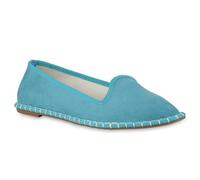 VAN HILL Damen Slip Ons Slippers Bequeme Basic Spitze Schlupf-Schuhe 841207