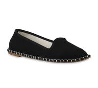 VAN HILL Damen Slip Ons Slippers Bequeme Basic Spitze Schlupf-Schuhe 841207