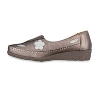 VAN HILL Damen Slip Ons Slippers Bequeme Wedges Blumen Profil-Sohle Schuhe 841042