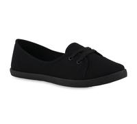 VAN HILL Damen Sportliche Ballerinas Bequeme Basic Stoff Freizeit Schuhe 841298