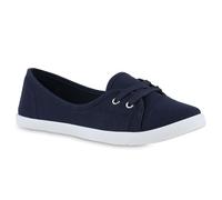 VAN HILL Damen Sportliche Ballerinas Bequeme Basic Stoff Freizeit Schuhe 841298