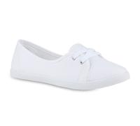 VAN HILL Damen Sportliche Ballerinas Bequeme Basic Stoff Freizeit Schuhe 841298