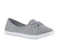 VAN HILL Damen Sportliche Ballerinas Bequeme Basic Stoff Freizeit Schuhe 841298