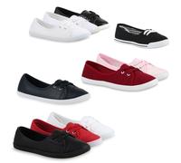 VAN HILL Sportliche Damen Ballerinas Bequeme Flats Basic 816240