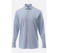 van Laack Beasyness Slim Fit Jerseyhemd hellblau, Einfarbig