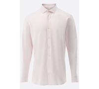 van Laack Slim Fit Jerseyhemd Rot/Rose, Gestreift
