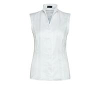 van Laack Slim Fit Bluse weiss, Einfarbig