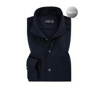 van Laack Hemd Herren Slim Fit Langarm Haifischkragen Jersey blau, L