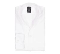 van Laack Hemd Herren Slim Fit Langarm V-Ausschnitt Baumwolle weiß, XL