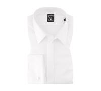 van Laack Hemd Herren Slim Fit Umschlagmanschetten Baumwolle weiß, 40