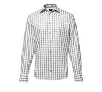 VAN LAACK - Hemd Tailor Fit Karo - Größe 41 - grau