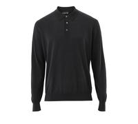 van Laack Tailor Fit Poloshirt schwarz, Strukturiert