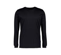 van Laack Longsleeve Herren Slim Fit Langarm Rundhals Baumwoll-Jersey schwarz, 4XL